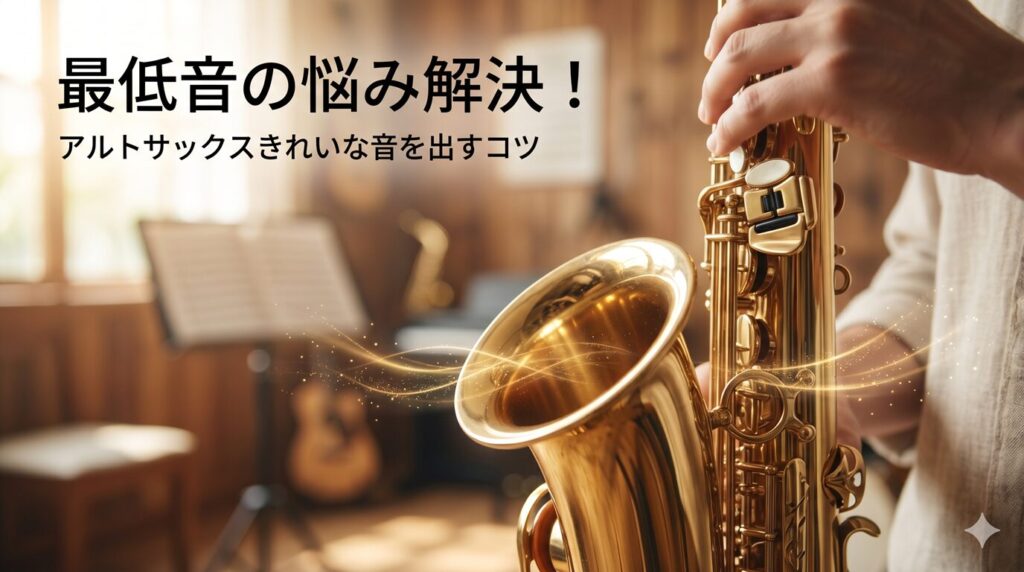 アルトサックス最低音の悩み解決！きれいな音を出すコツ